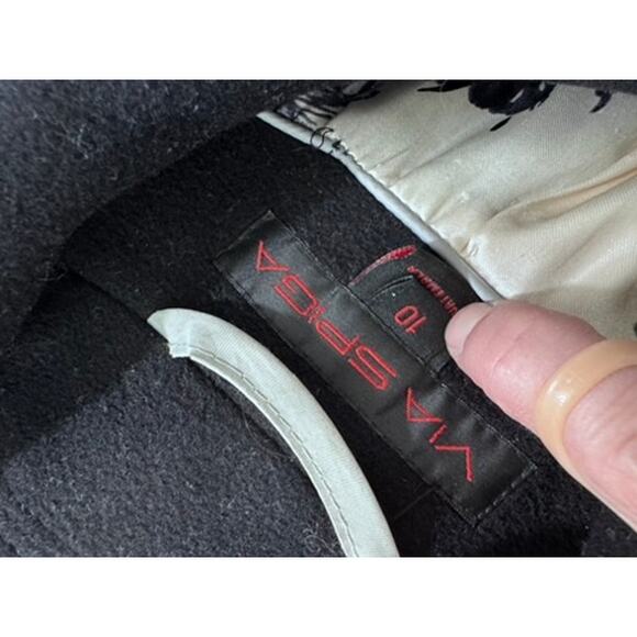 "VIA SPIGA" Women's Cashmere Wool Blend Trench Coat Quiet Luxury Old Money SZ 10 - Picture 5 of 16